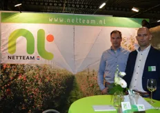 Hilko Strik en Wim Pellegrom, ook geen onbekende gezichten met een redelijk nieuwe naam in de sector: Netteam, specialist in netten voor de fruitteelt.